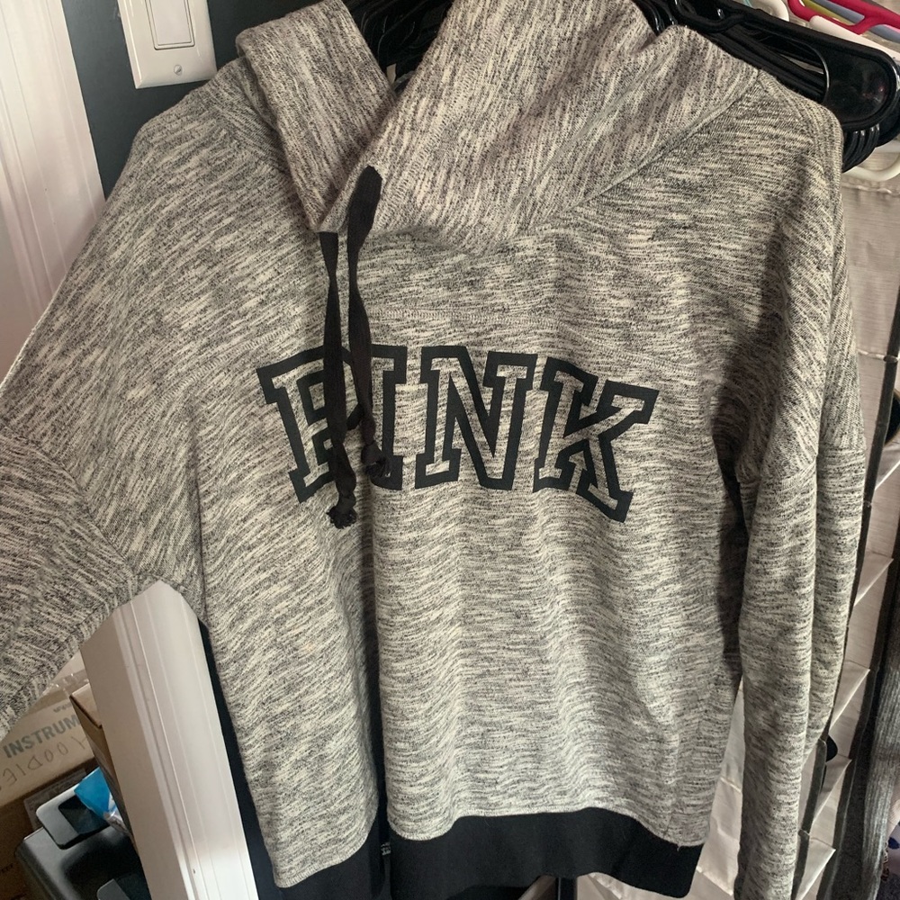 PINK cowl neck sweatshirt